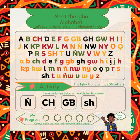 Mụta Asụsụ Igbo Mụ Na M - Akwụkwọ Mmega for Kids Ages 5 to 7