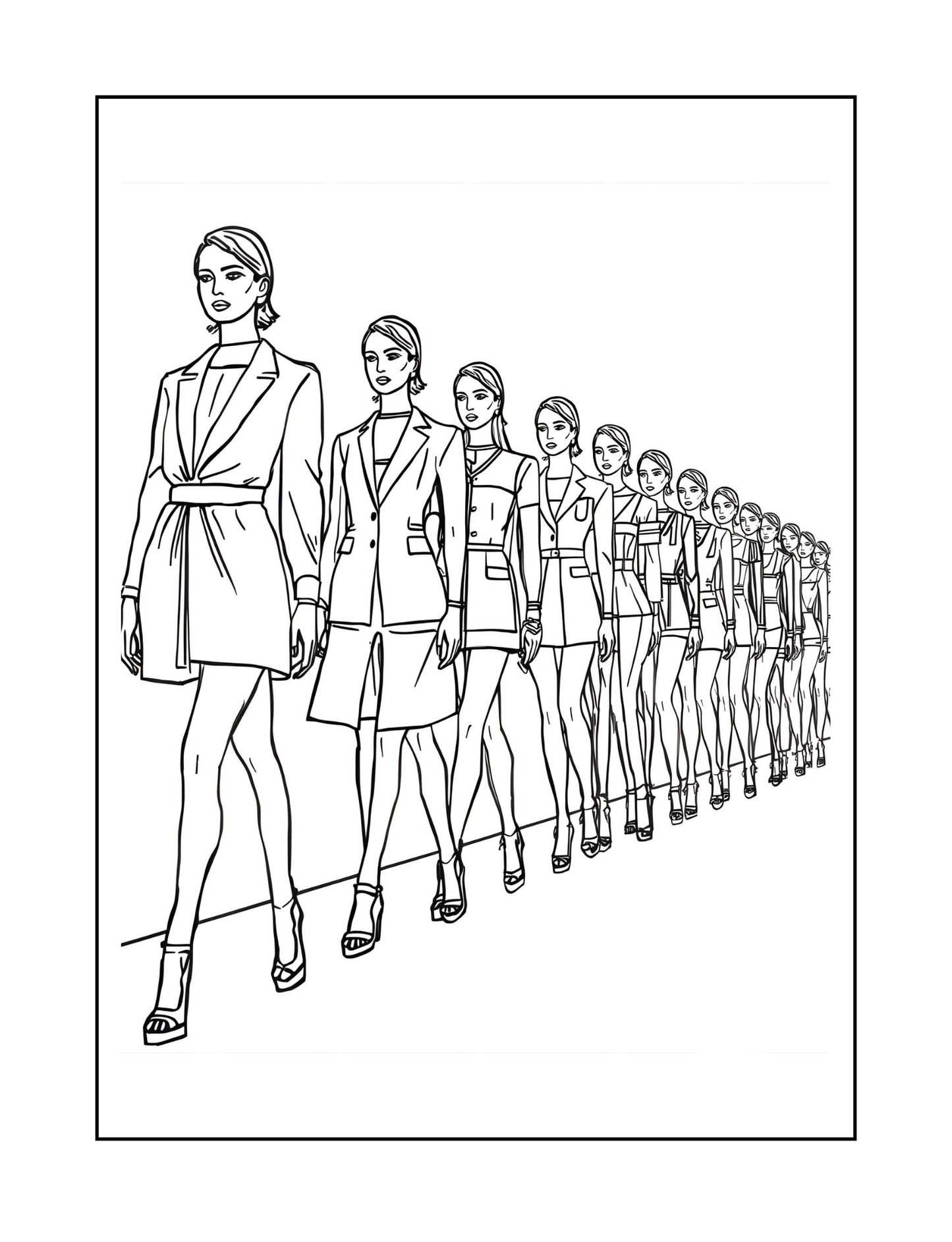 Fashion Fun: A Colouring Collection for Stylish Girls - FREE COLLECTION