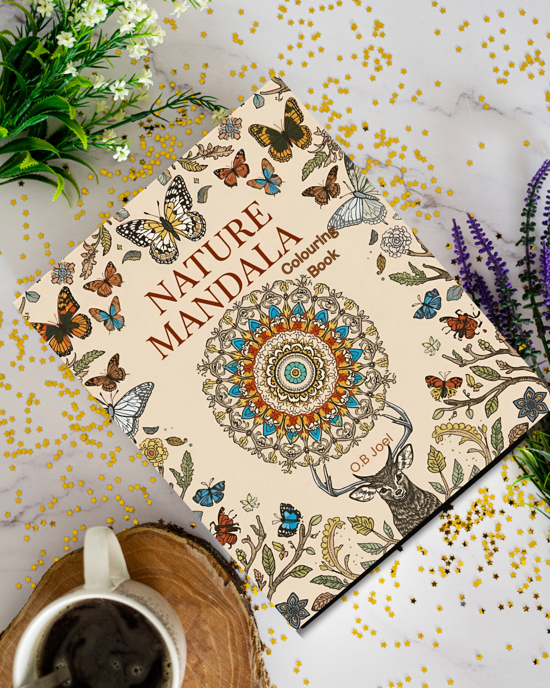 Nature Mandala Colouring Book