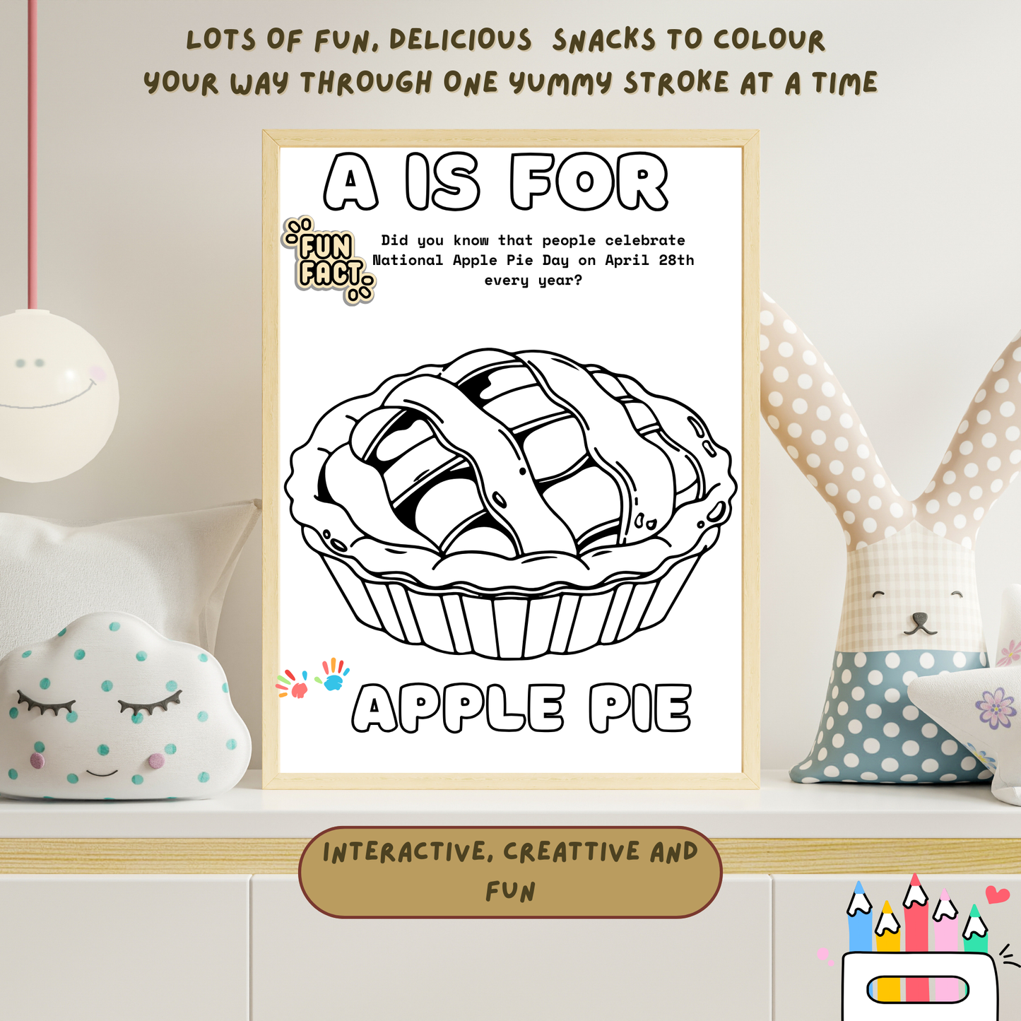 Snack-tastic Alphabets Adventure Colouring Book