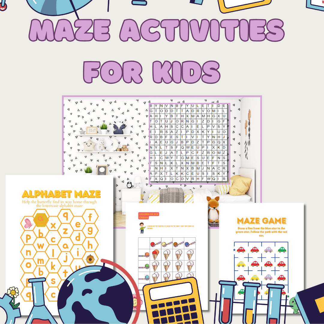 Brainy Adventures Activity Book For Kids Ages 5 to 10