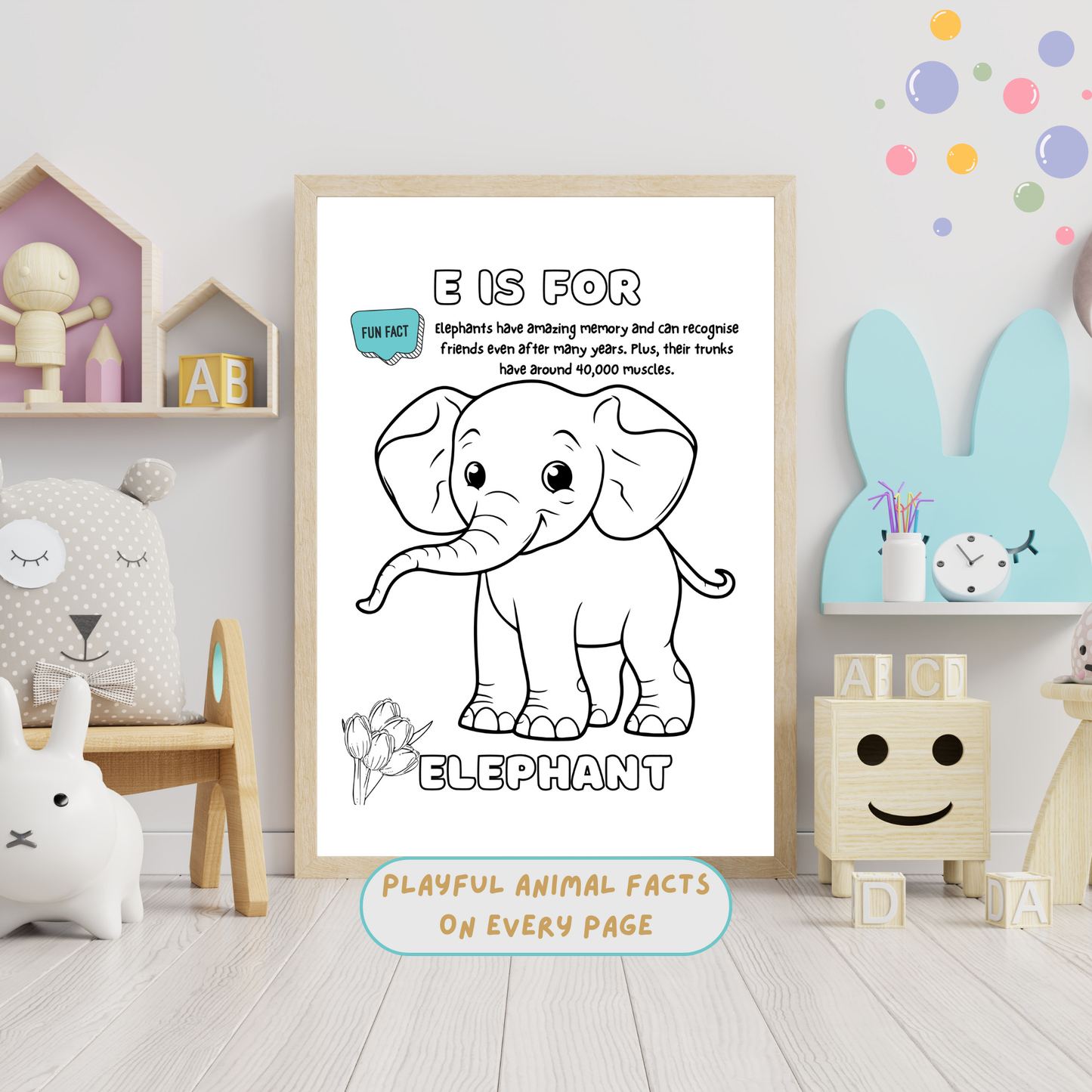 Awesome Animals ABC Colouring Book for Kids