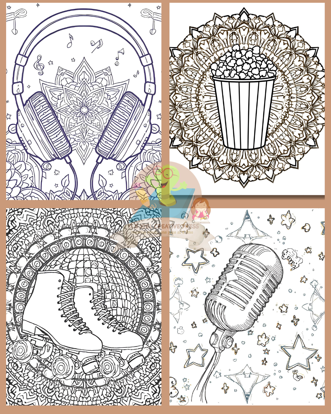 Pop Culture Mandala Colouring Book