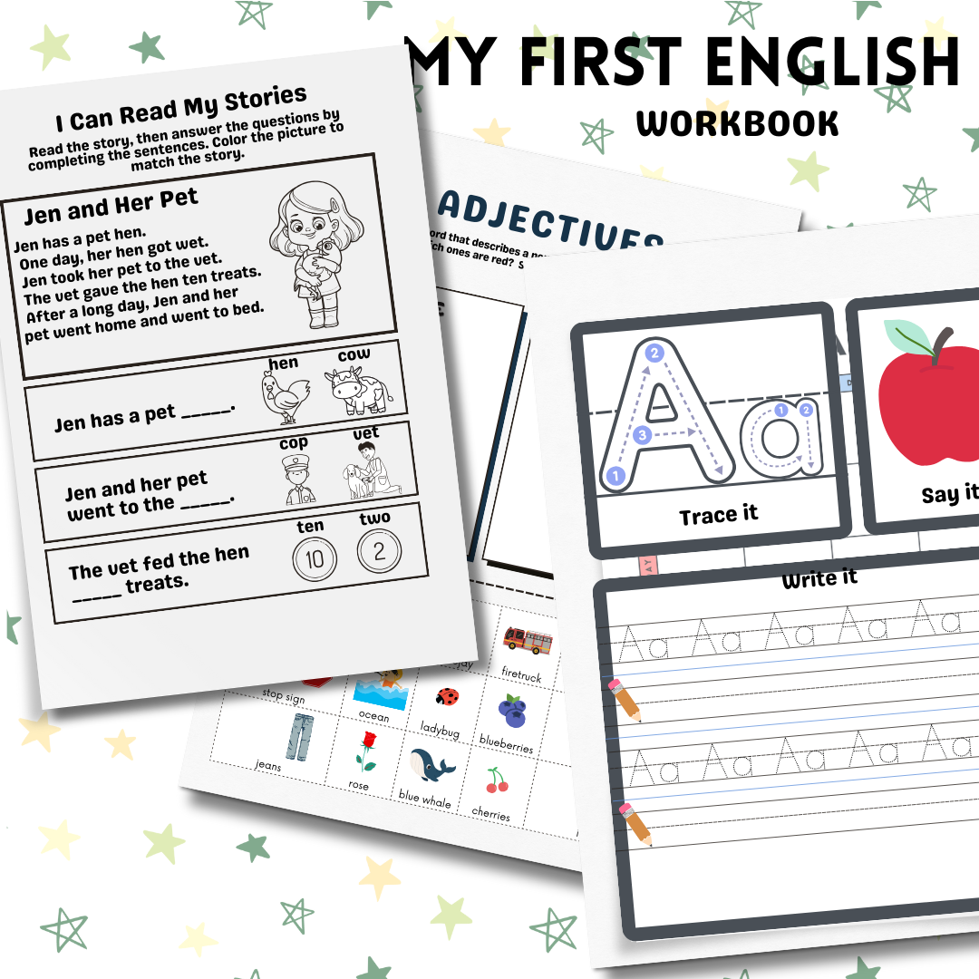 Maths & English Workbook Bundle for Kids Ages 4-7 | Fun Learning Activities