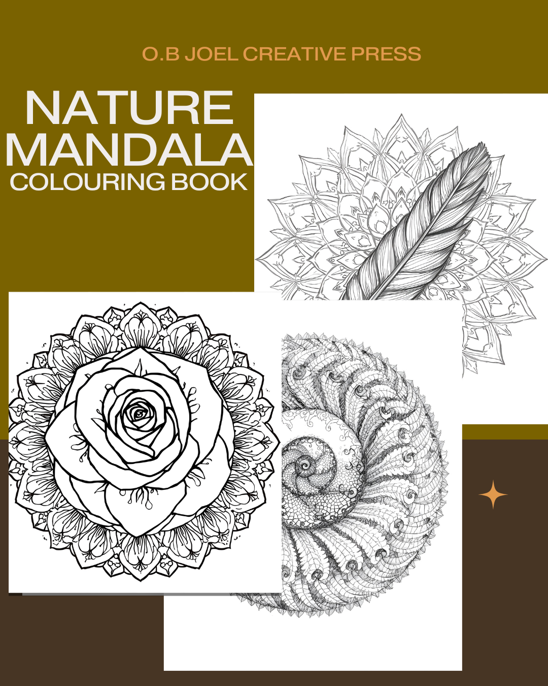 Nature Mandala Colouring Book