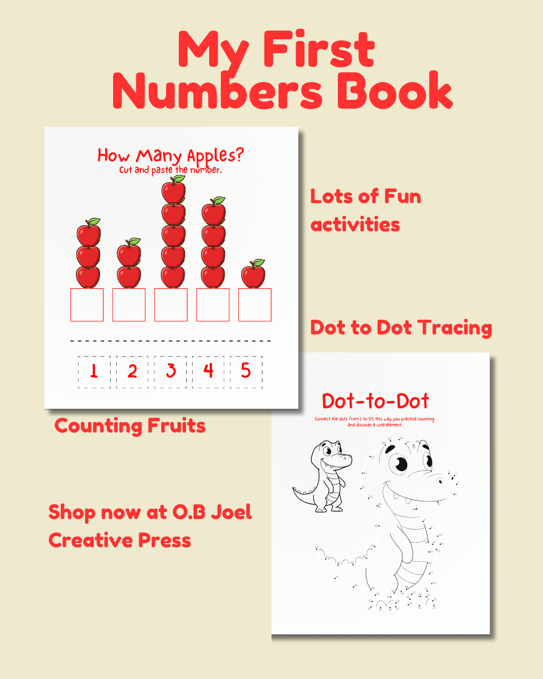 My First Numbers Tracing Book: A Fun Number Tracing & Counting Workbook for Kids Ages 3–5