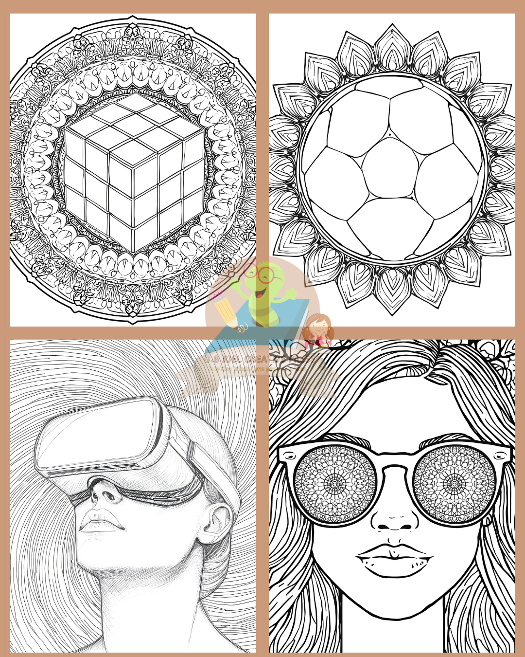 Pop Culture Mandala Colouring Book