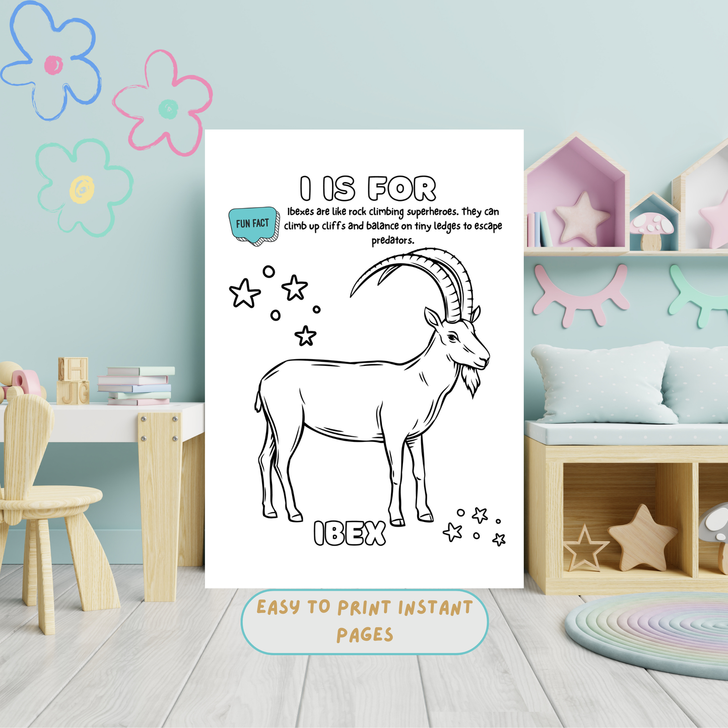 Awesome Animals ABC Colouring Book for Kids