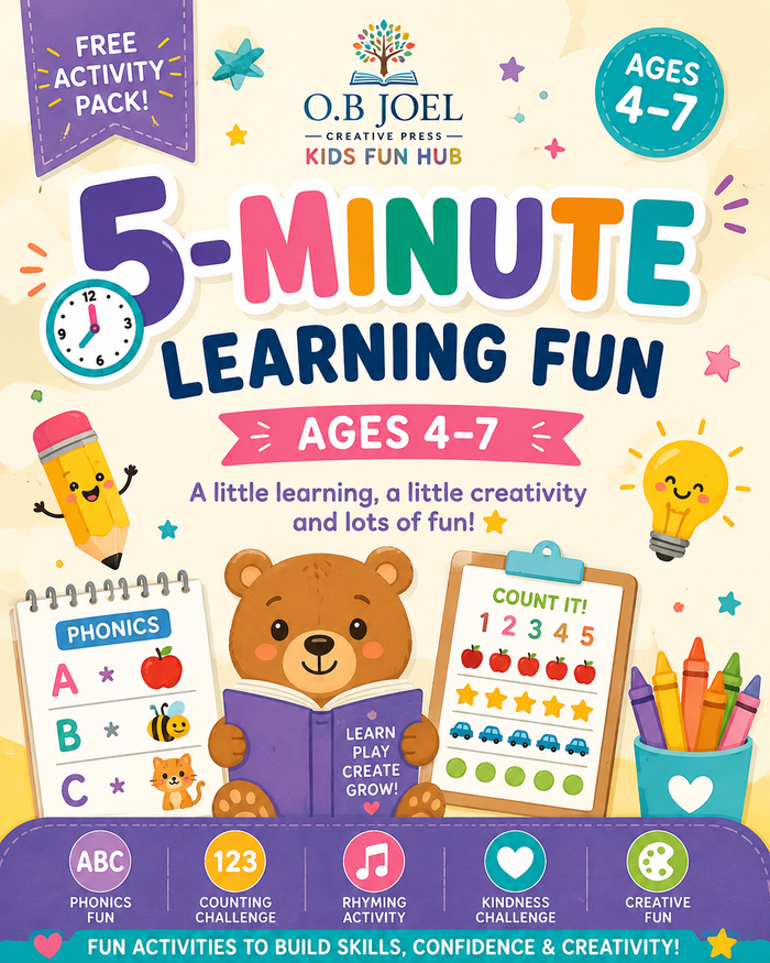 5-Minute Learning Fun activity pack