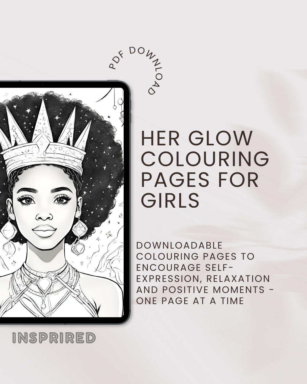 Her Glow Colouring Book for Black Teen Girls: A Celebration of Black Teen Girls in Colour