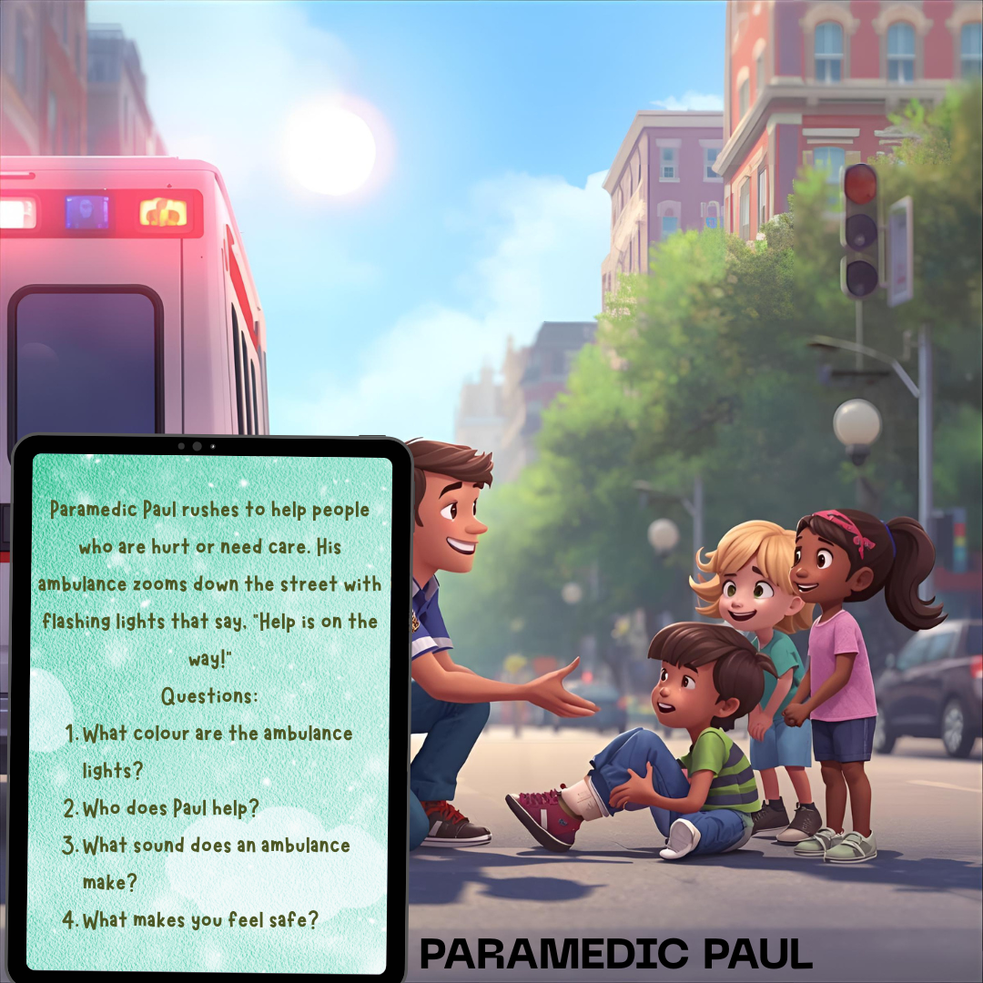 Helpers All Around Us: Fun Stories and Questions About 35 Community Helpers