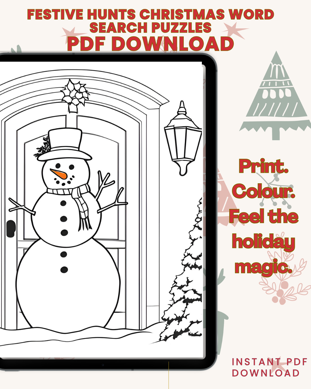 Tis the Season to Colour - A Christmas Themed Colouring Book