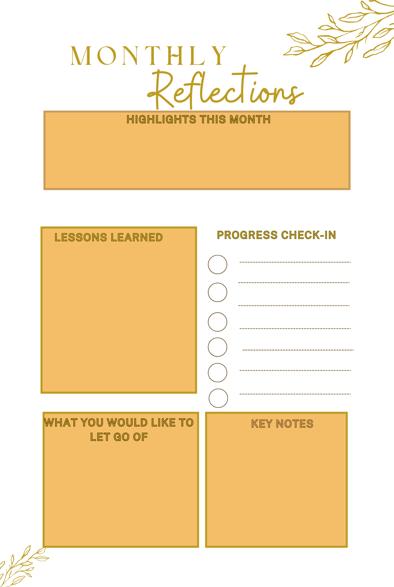 My Monthly Planner - Undated Goal Planner | Habit Tracker | Gratitude Journal | Productivity Organiser