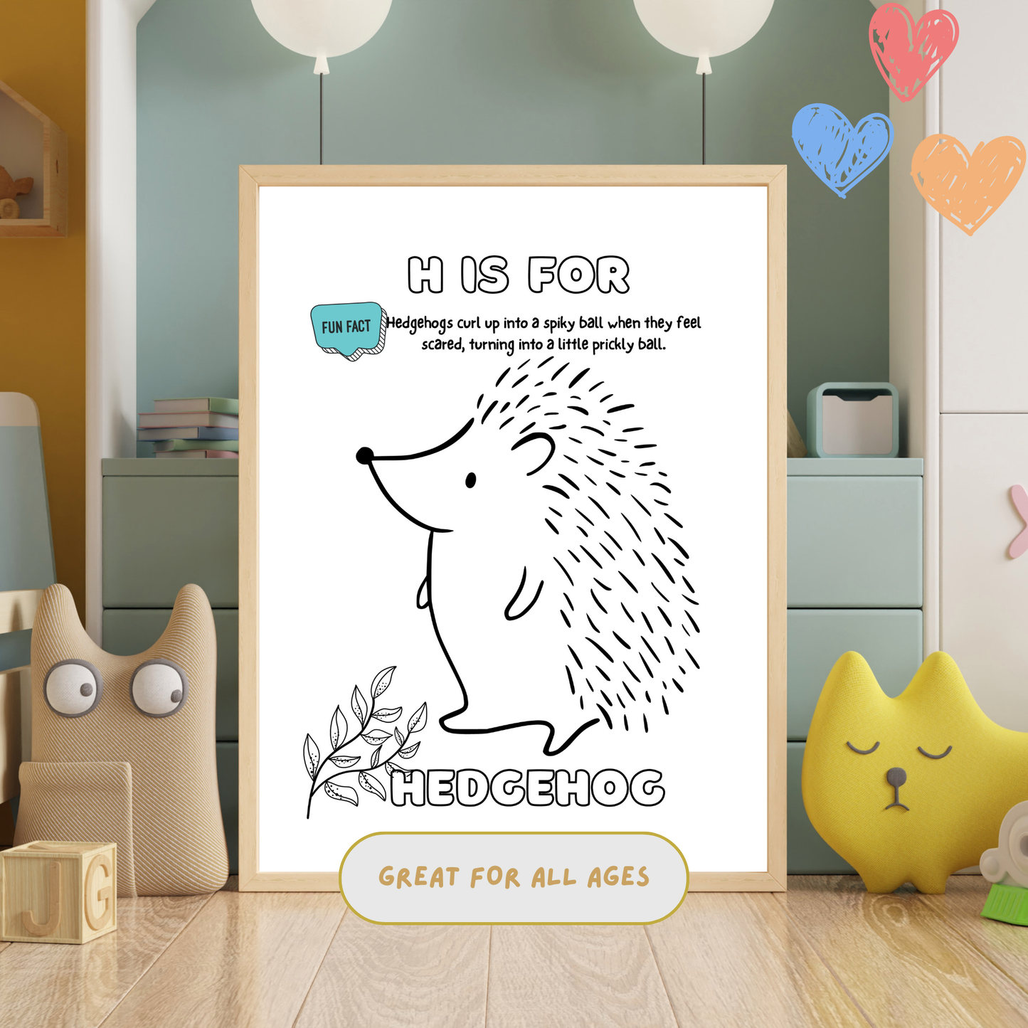 Awesome Animals ABC Colouring Book for Kids