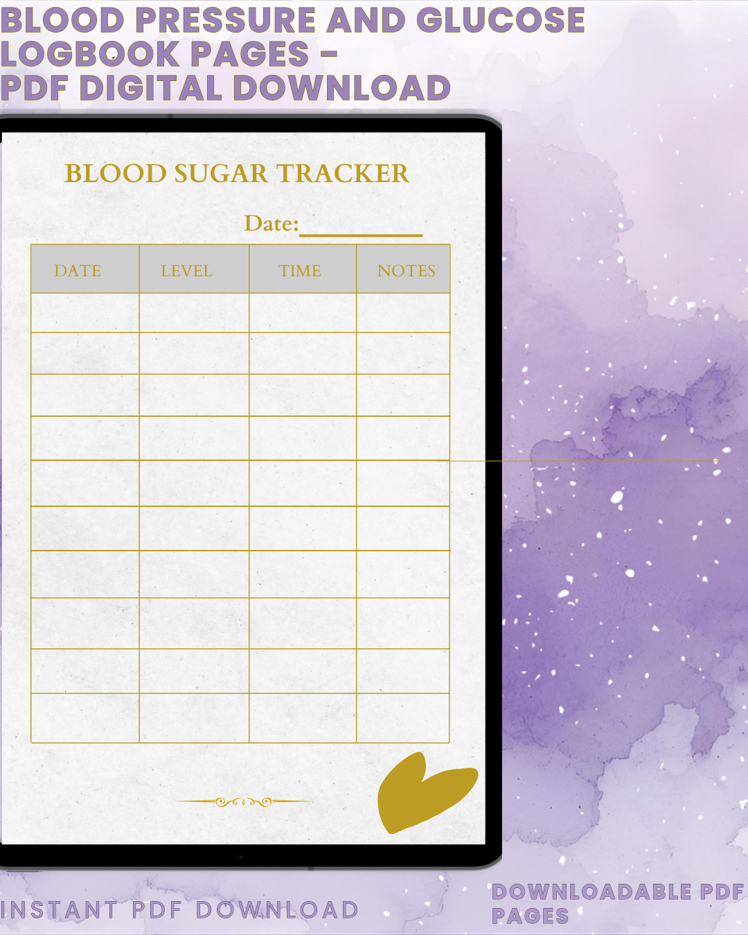The Blood Pressure & Glucose Logbook