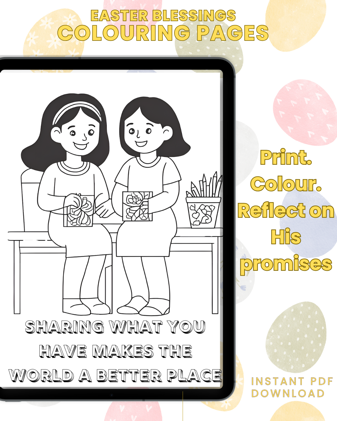 Easter Blessings: A Bible Verse Dotted Colouring Book