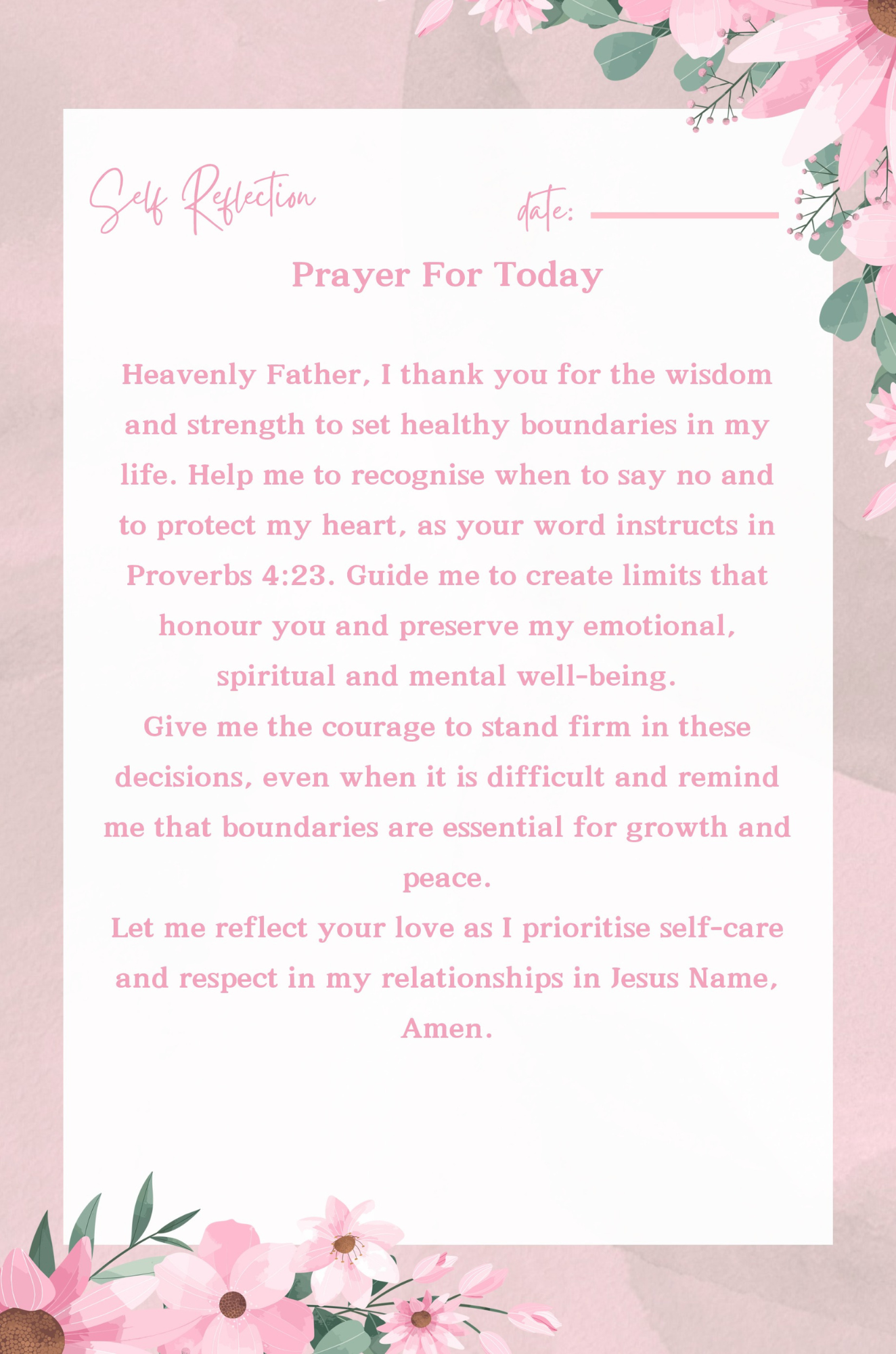 She is Unstoppable: A Self-Care Prayer and Devotional Journal for Women