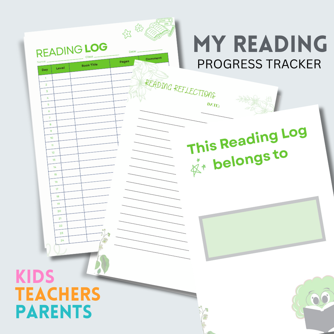 My Primary Reading Progress: A Record Book for kids' Reading, Parent and Teacher notes