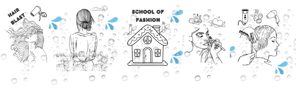 Style Splash Fashion Colouring Book For Girls