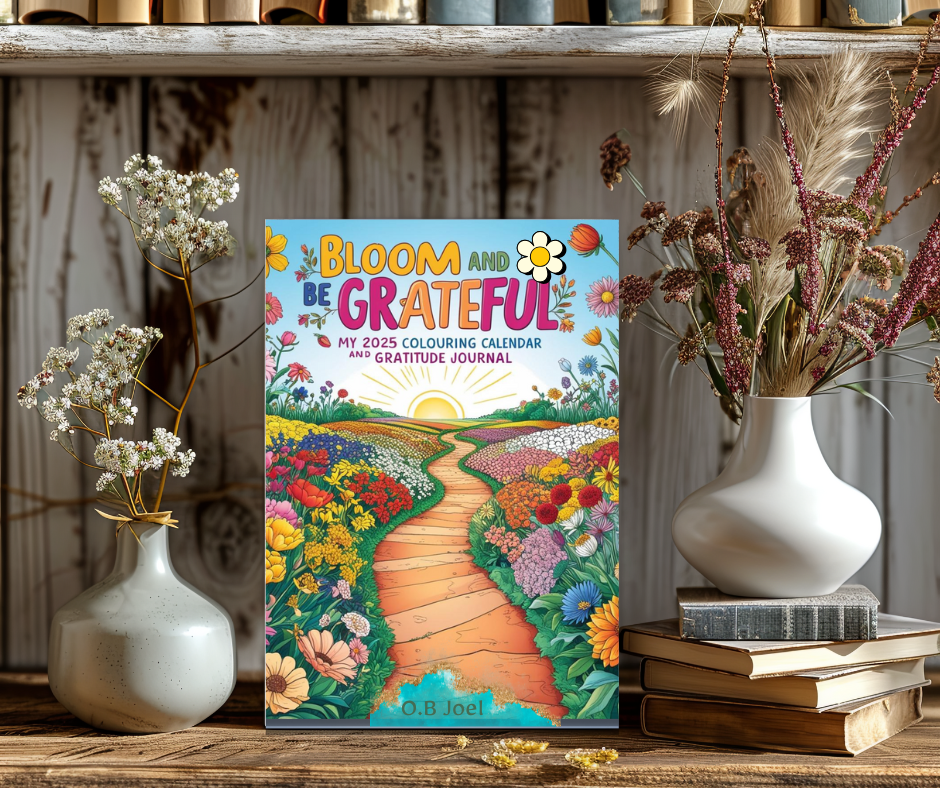 Bloom and Be Grateful 2025 Colouring Calendar and Gratitude Journal