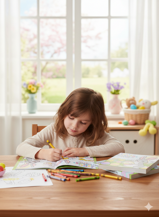 Easter Blessings: A Bible Verse Dotted Colouring Book