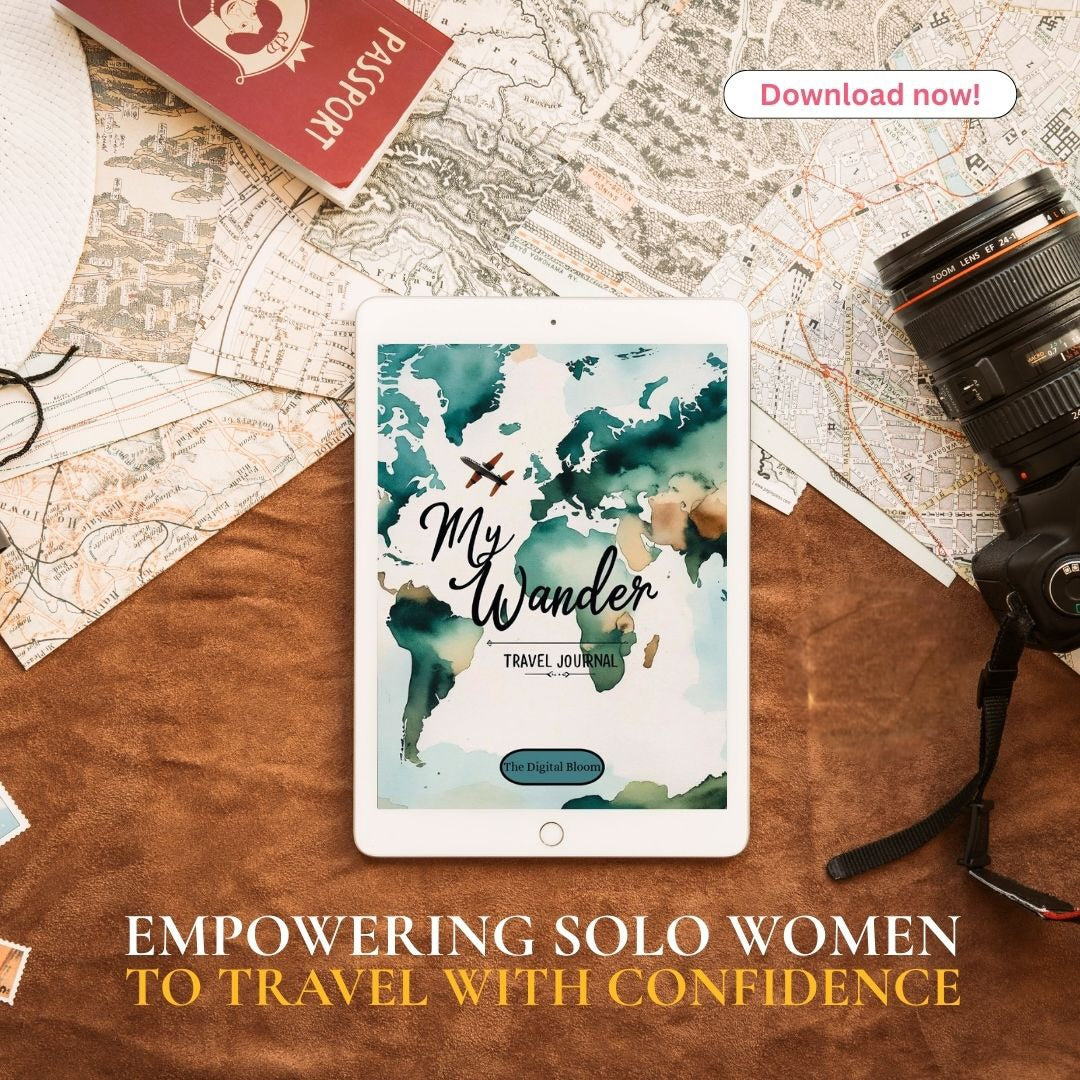 My Wander Travel Journal For Solo Women | Free Printable Download