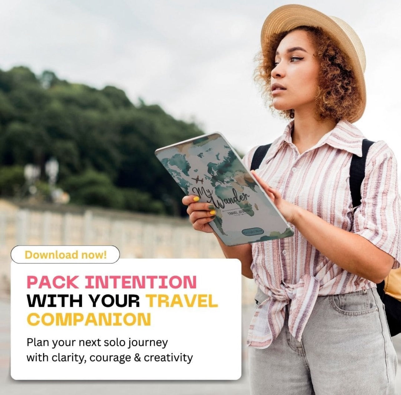My Wander Travel Journal For Solo Women | Free Printable Download