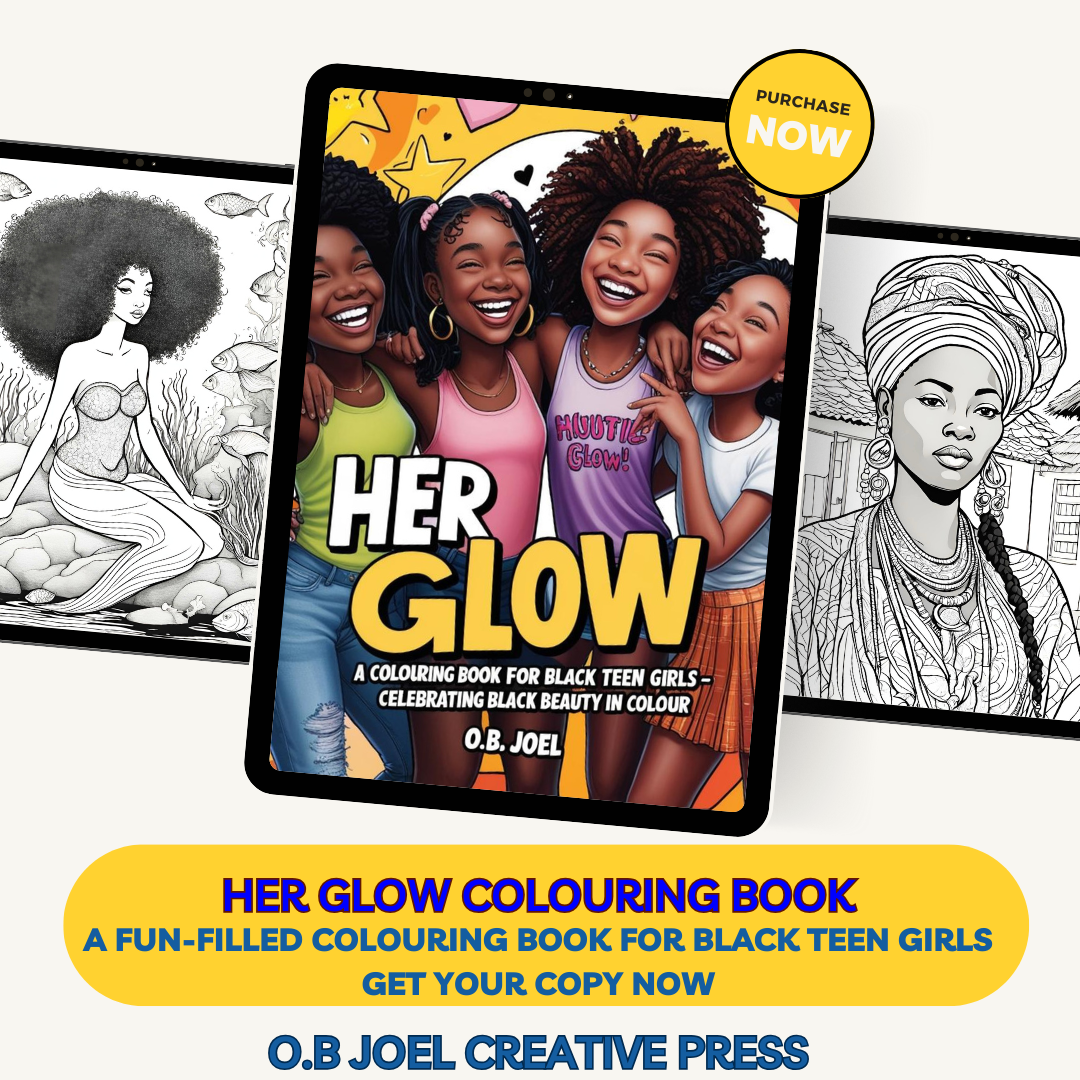 Her Glow Colouring Book for Black Teen Girls: A Celebration of Black Teen Girls in Colour