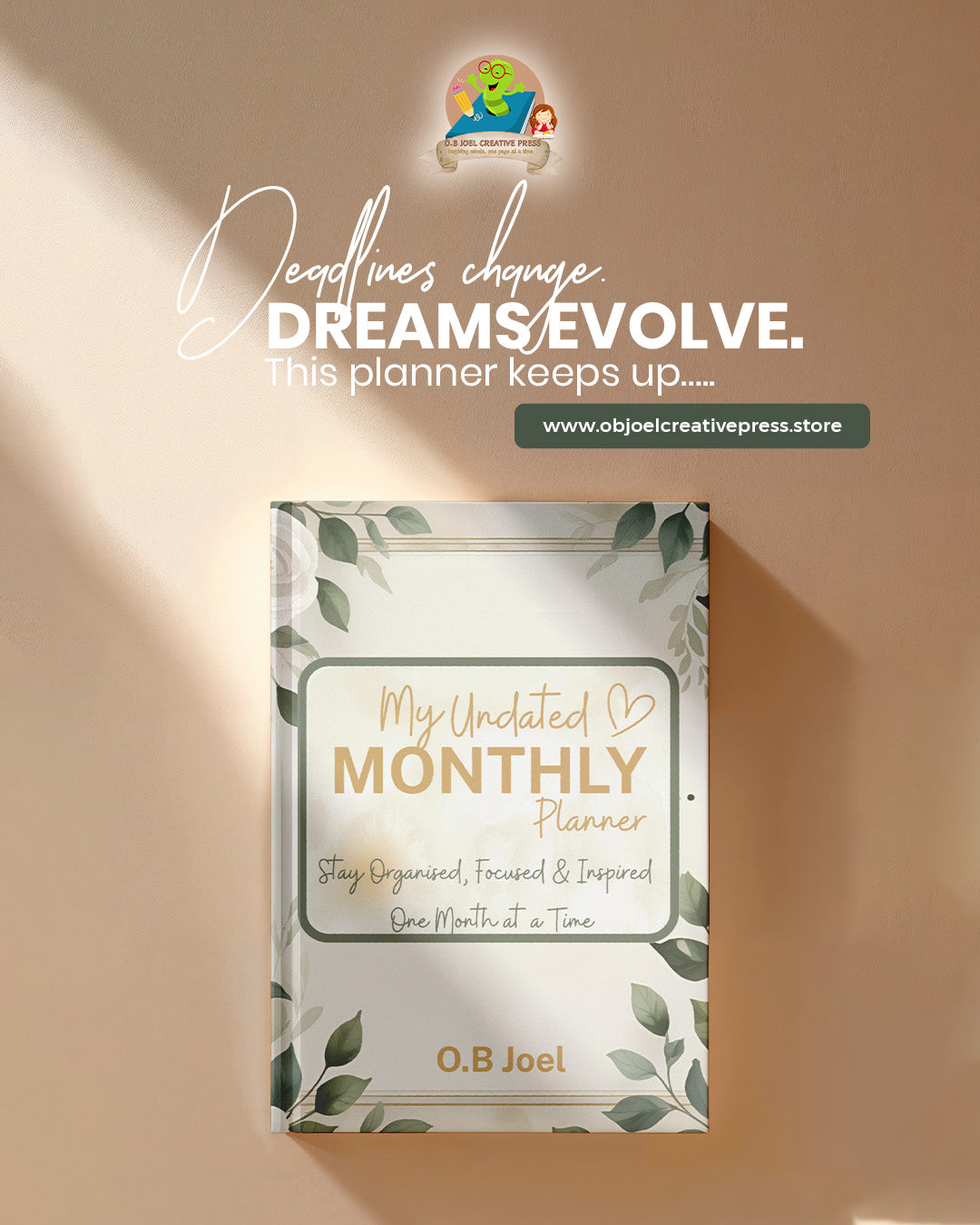 My Monthly Planner - Undated Goal Planner | Habit Tracker | Gratitude Journal | Productivity Organiser