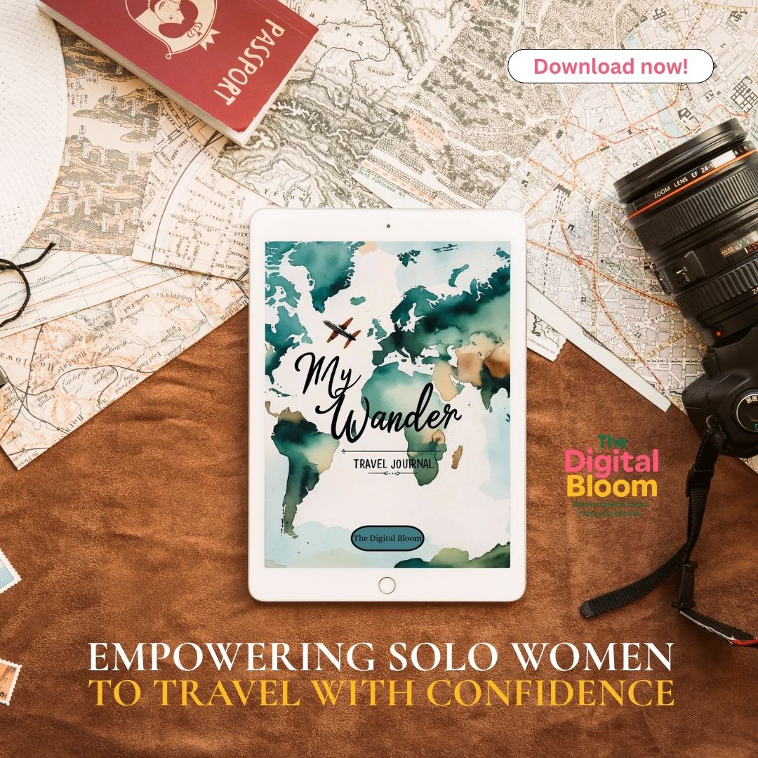 My Wander Travel Journal For Solo Women | Free Printable Download
