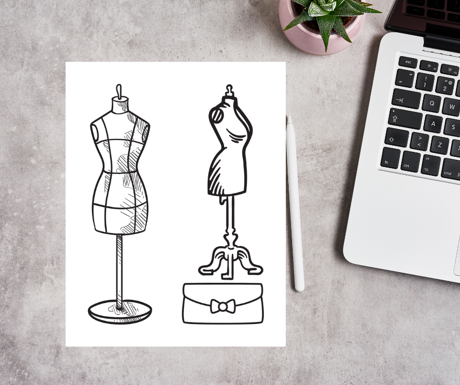 Style Splash Fashion Colouring Book For Girls
