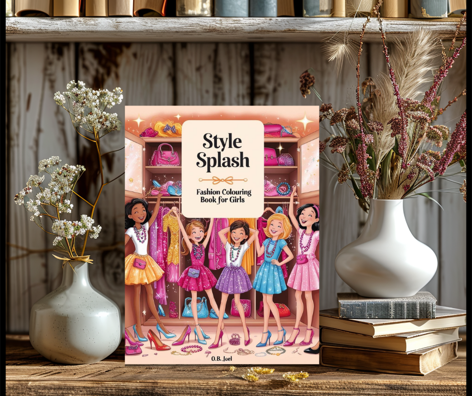 Style Splash Fashion Colouring Book For Girls