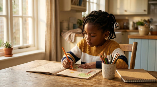 Colouring and Journaling: A Simple Focus Routine for Kids