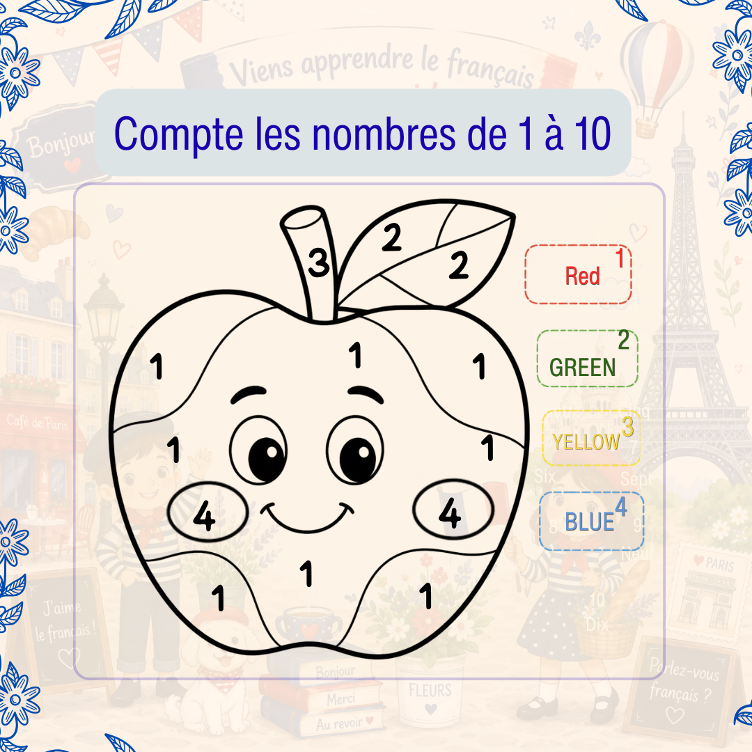 Viens apprendre le français avec moi ! For Kids Ages 5-7