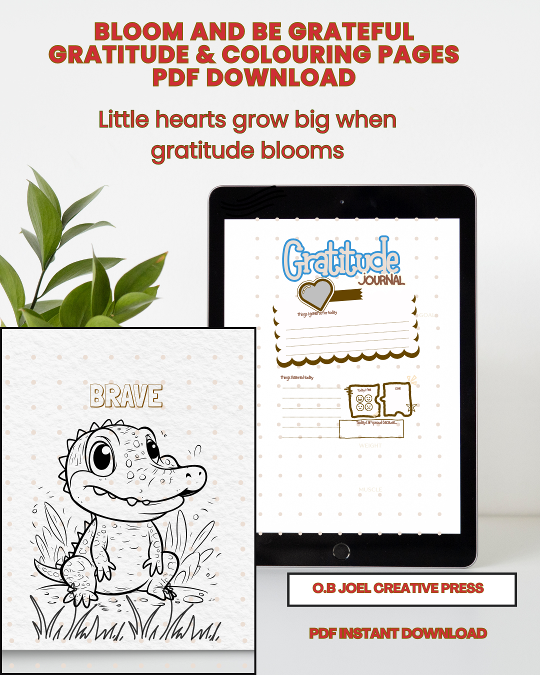 Bloom and Be Grateful Colouring and Gratitude Journal