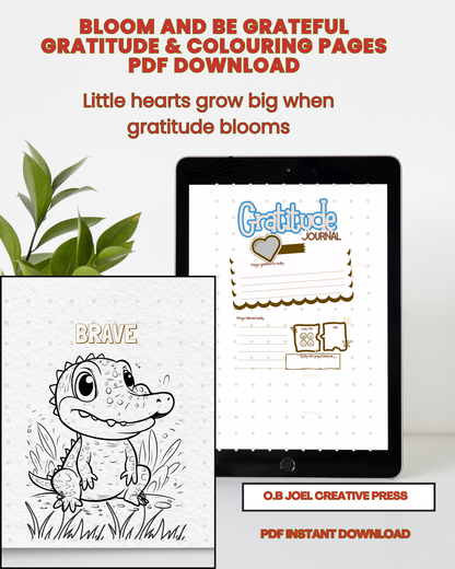 Bloom and Be Grateful Colouring and Gratitude Journal