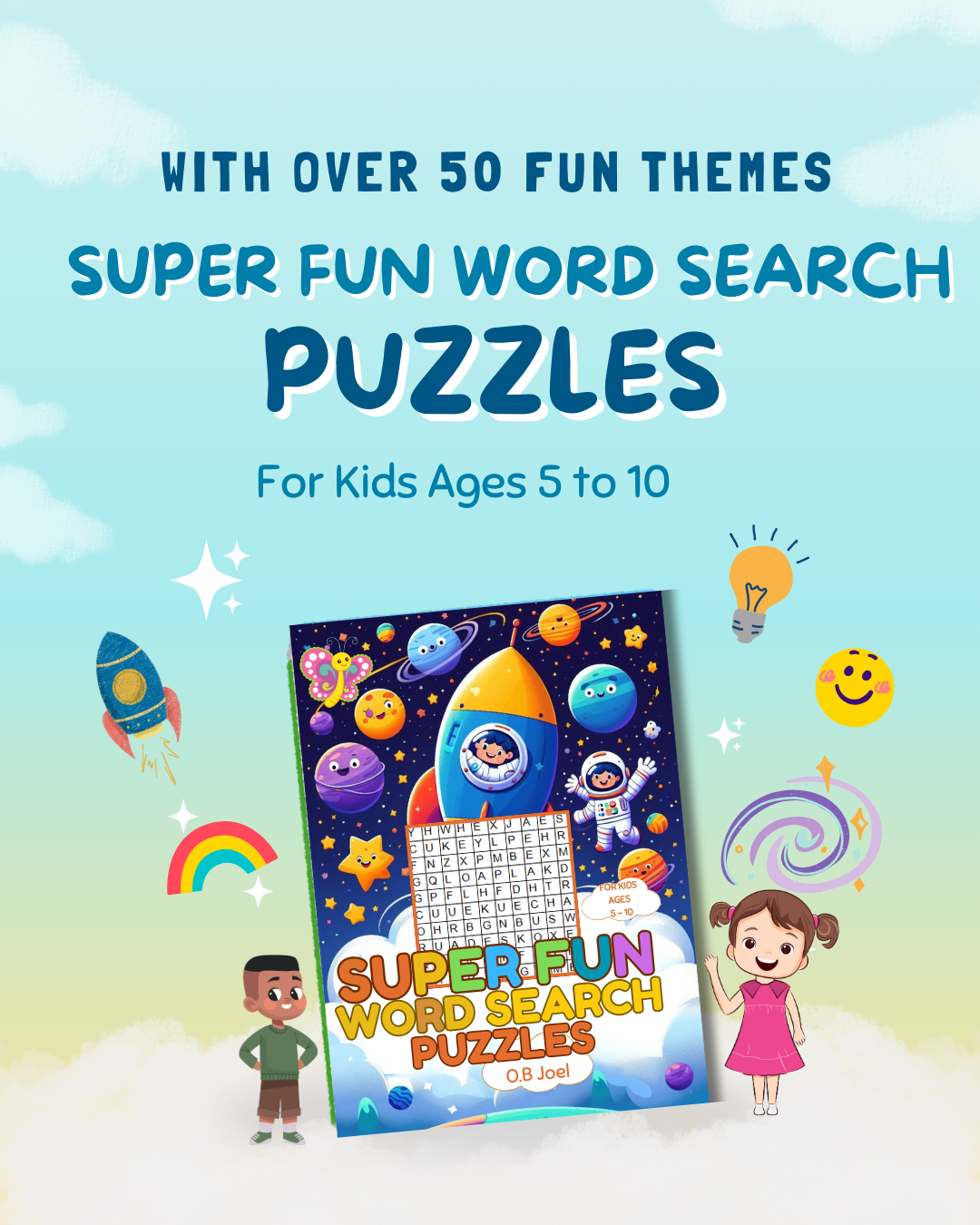 Super Fun Word Search Puzzles for Kids Ages 5–10