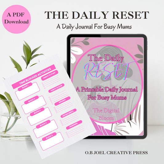 The Daily Reset: A Daily Journal For Busy Mums | Free PDF Printable Download