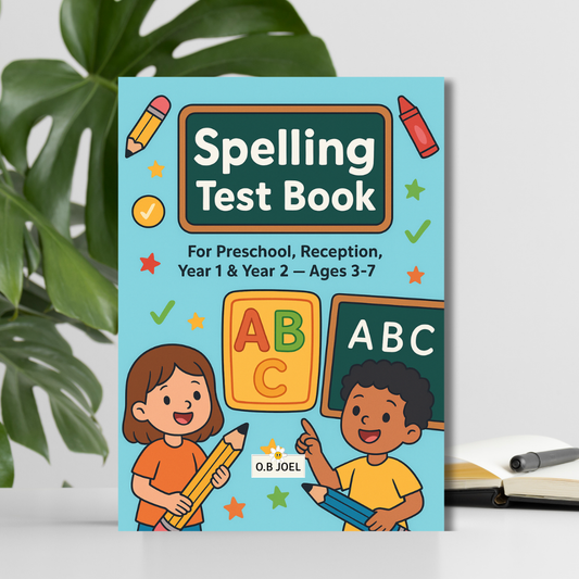 Spelling Test Book for Kids Ages 3-7: Fun Practice for Preschool, Reception, Year 1 & Year 2
