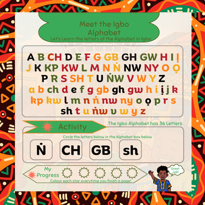 Mụta Asụsụ Igbo Mụ Na M - Akwụkwọ Mmega for Kids Ages 5 to 7