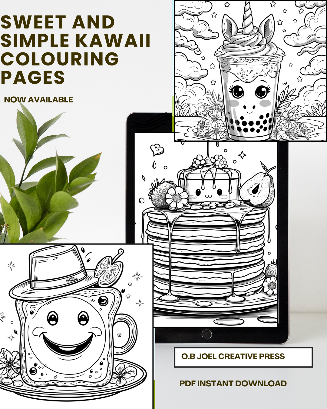 Sweet and Simple: A Kawaii Colouring Book