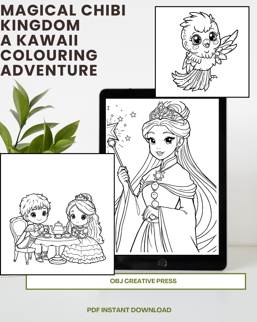 Magical Chibi Kingdom: A Kawaii Colouring Adventure