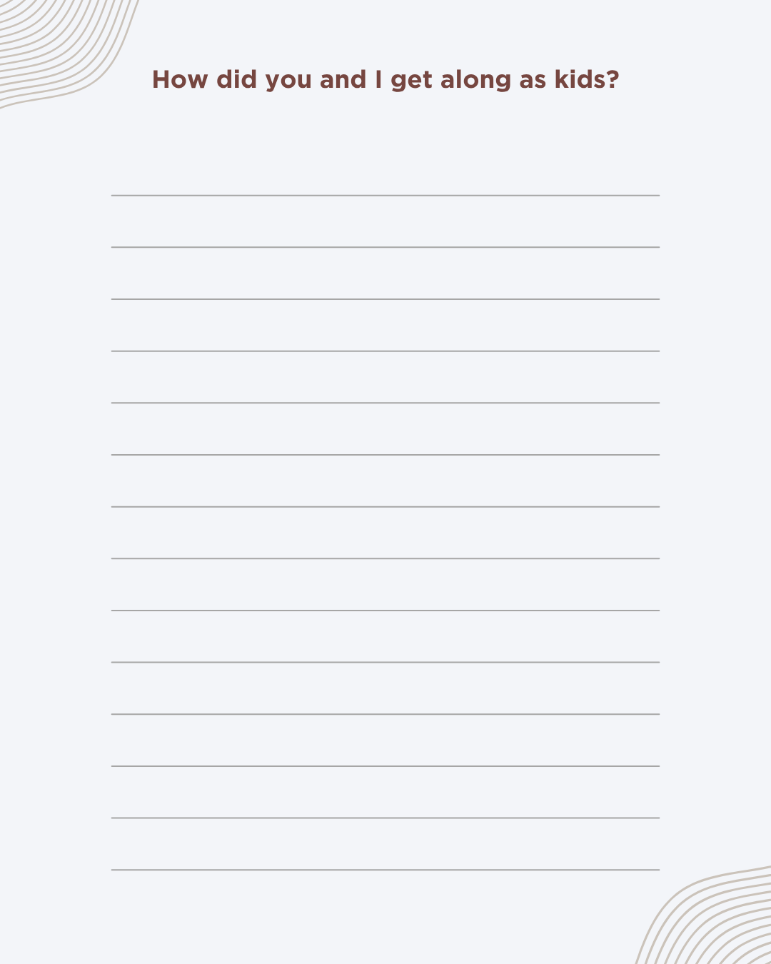 Brother, Tell Me Everything Journal