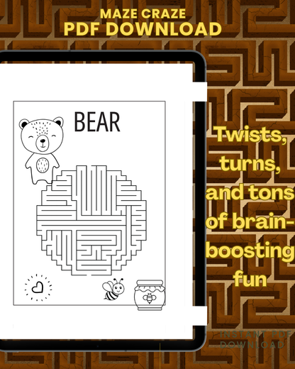 Maze Craze For Kids Ages 4 to 8