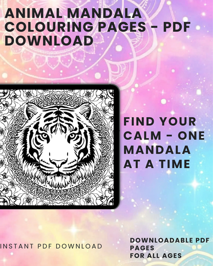 The Animal Mandala Colouring Book