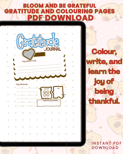 Bloom and Be Grateful Colouring and Gratitude Journal
