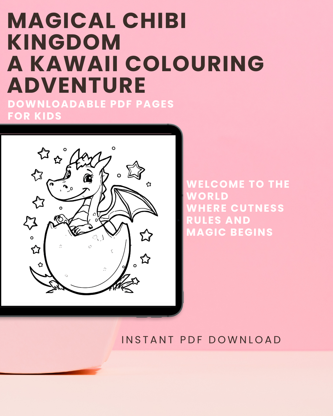 Magical Chibi Kingdom: A Kawaii Colouring Adventure