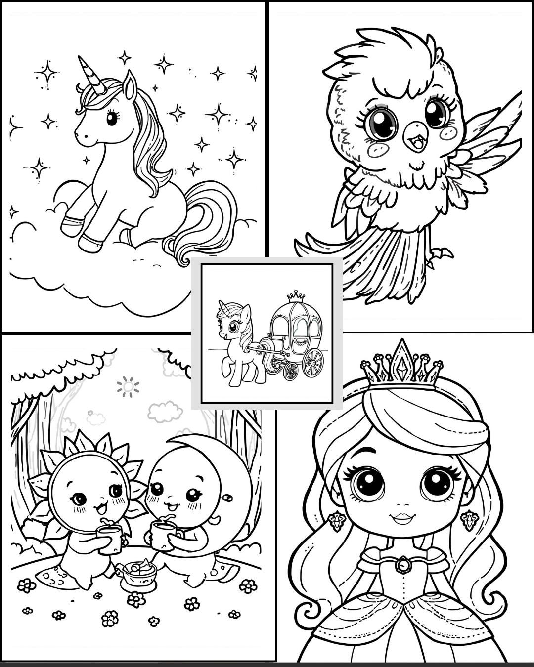Magical Chibi Kingdom: A Kawaii Colouring Adventure