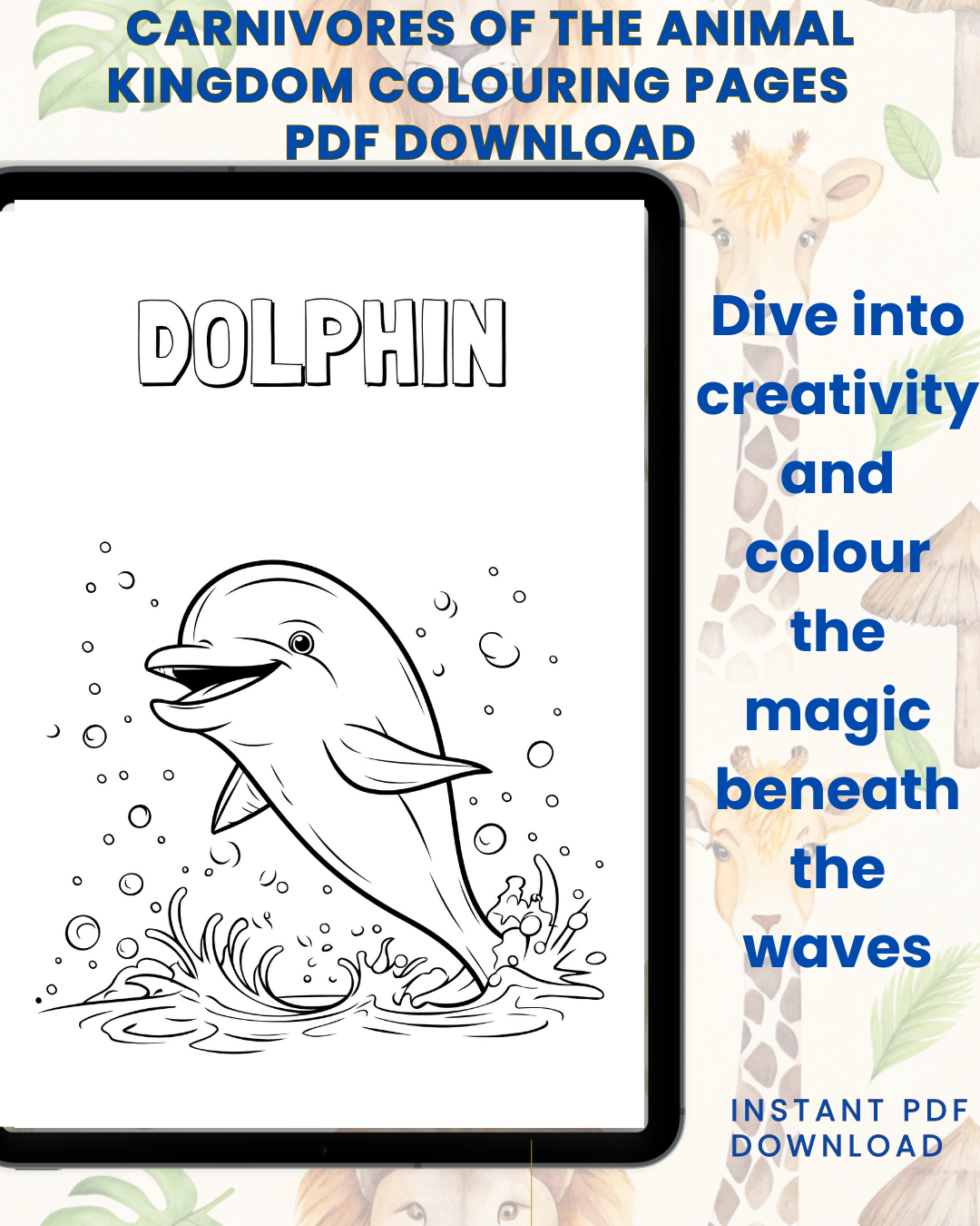 Splash into Colour: An Underwater Adventure Colouring Book