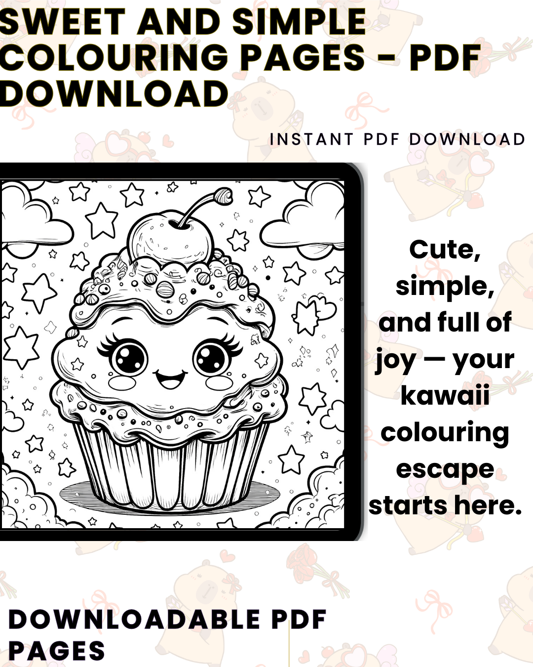 Sweet and Simple: A Kawaii Colouring Book